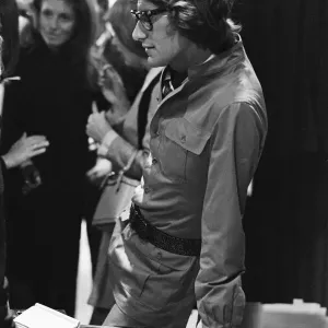 Yves Saint Laurent, designer, pictured at his first London Rive Gauche store on New Bond Yves Saint Laurent, designer, pictured at his first London Rive Gauche store on New Bond