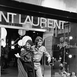 Yves Saint Laurent, designer pictured with muse Louise de La Falaise, aka Loulou