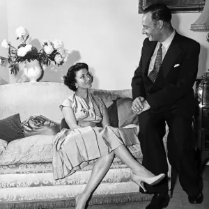 Zena Marshall and Terence Brome, a 1955 Daily Mirror Print
