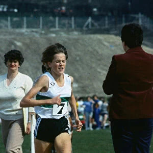 Zola Budd athlete June 1984 In action on track