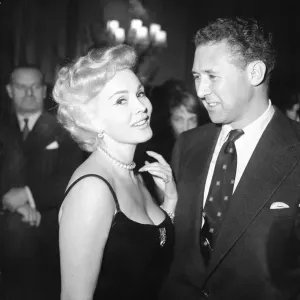 Zsa Zsa Gabor and Anthony Quayle at a reception at The Dorchester Hotel, London Zsa Zsa Gabor and Anthony Quayle at a reception at The Dorchester Hotel, London