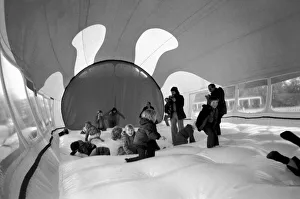 100 Foot Balloon: Children leap about inside the Whale Balloon