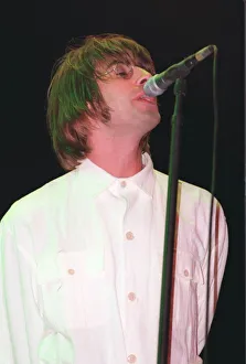 11 - LIAM GALLAGHER - SINGER WITH POP BAND OASIS PERFORMING