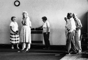 The 11 o clock bowls team at Age Concern in Leicester circa 1995