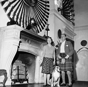 Aristocracy Prints: The 11th Duke and Duchess of Argyll in the Great Hall at Inveraray Castle