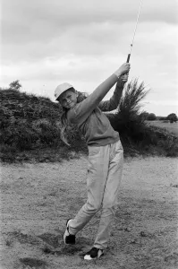 01487 Prints: 13 year old Denise Hastings, the only girl in the Bootle Junior Golf Tournament