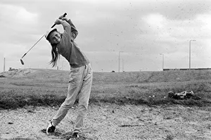 01487 Prints: 13 year old Denise Hastings, the only girl in the Bootle Junior Golf Tournament