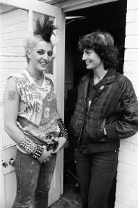 17-year-old punk Saroj Nelson at home in North London with her mother Lesley Nelson