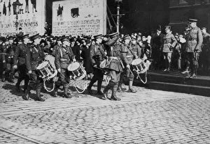 17th Battalion the Manchester Regiment marches proudly past Lord Kitchener