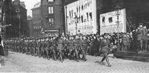 17th Battalion the Manchester Regiment marches proudly past Lord Kitchener