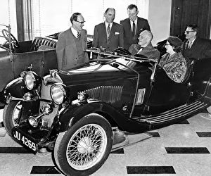 Motorcar Prints: A 1933 Riley car presentation to the Herbert Art Gallery and Museum by Mr C Adams