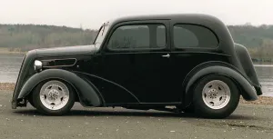 Vehicles And Transport Prints: 1955 Ford Popular owned by Bobby Greig black bodywork