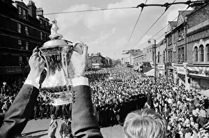 1960 1961 Tottenham Hotspur Double Winning Season. Spurs team return to London in