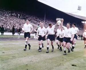 00939 Prints: 1960 - 1961 Tottenham Hotspur Double Winning Season. FA Cup Final at Wembley