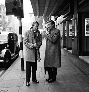 1960 mens fashion - Robert Stigwood and Stephen Komlosy. 14th December 1960