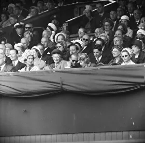01317 Prints: 1960 Wimbledon Championships - Mens singles final. Watching from the Royal Box