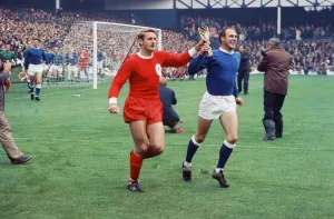 The 1966 FA Charity Shield Merseyside derby match between Liverpool