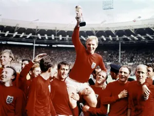 English Prints: 1966 World Cup Final at Wembley Stadium July 1966 England 4 v West Germany 2 Captain