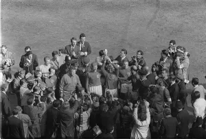 00241 Prints: 1966 World Cup winners England Bobby Moore with trophy July 30th 1966