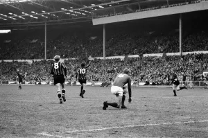 F A Cup Prints: 1969 FA Cup Final at Wembley Stadium April 1969 Manchester City v Leicester City