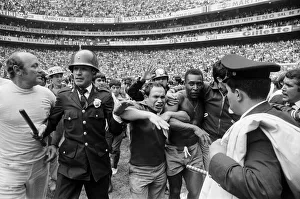 1970 World Cup Final at the Azteca Stadium in Mexico. Brazil