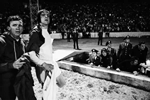 1973 European Cup Winners Cup Final at the Kaftanzoglio Stadium in Thessaloniki, Greece