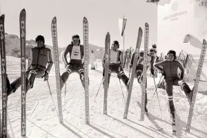 Landscape Prints: 1976 Olympic Games British Ski Team L-R : Quentin Sutton (16)