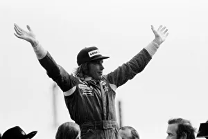 Drivers Prints: The 1977 British Grand Prix Formula One motor race held at Silverstone on 16 July 1977