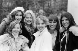 Beauty Prints: 1977 Miss World Contestant, Photo-call at the Britannia Hotel, Grosvenor Square, London