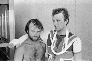 World Cup Prints: 1982 World Cup Finals in Spain. Injured English fans during the tournament