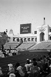 01279 Prints: The 1984 Summer Olympics in Los Angeles, California. Scenes during the Opening Ceremony