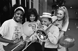 Marketing Prints: 1986 Birmingham International Jazz and Blues Festival, Artists, Photo-call, 4th July 1986