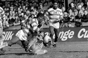 1986 Rugby League Challenge Cup Second Round match. at Central Park, Manchester