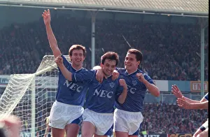 F A Cup Prints: 1989 FA Cup Semi Final April 1989 Everton v Norwich City Everton