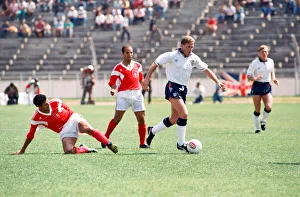 Dribbling Prints: 1990 World Cup Warm Up match at the Stade Olympique El Menzah, Tunis