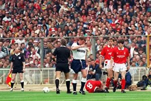 00302 Collection: 1991 FA Cup Final at Wembley Stadium. Tottenham Hotspur 2 v Nottingham Forest 1