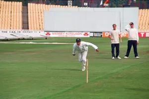 Bowl Prints: The Under 19s Cricket team at Warwickshire. Anurag Singh trains with the team