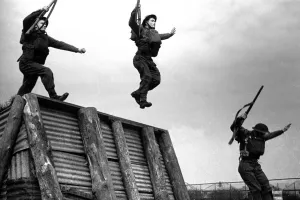 00081 Prints: 1st May 1942 Alfieri. Army Training. No. 30 Physical Development Centre. Barracks. 1942