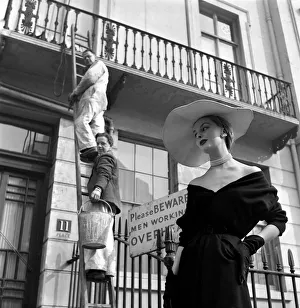 20 year old french model Elyette Mouret has no need to beware of the workmen when she