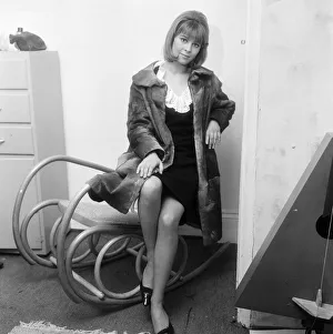 01166 Prints: 21-year-old actress Julie Christie wearing a seal-skin coat. 29th January 1963