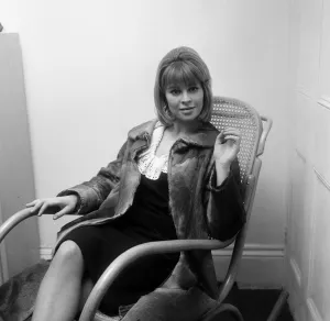 21-year-old actress Julie Christie wearing a seal-skin coat. 29th January 1963