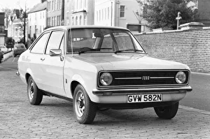 21st January 1975: The new Ford Escort 1100 seen here being demonstrated at the Ford