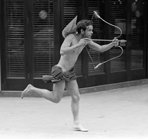 22 year old Philip was dressed as Cupid in Piccadilly Circus in London for a charity