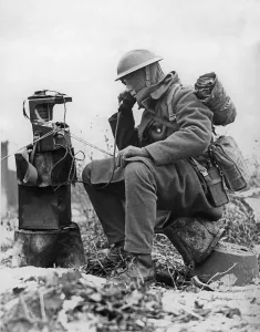British B Prints: A 25 Pounder shoot. 16th January 1940 Although the war in France still remains a