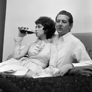 26-year-old Jerry Lee Lewis with his third wife, 17-year-old Myra