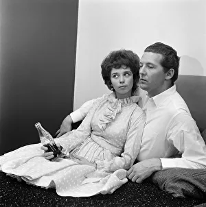 01320 Prints: 26-year-old Jerry Lee Lewis with his third wife, 17-year-old Myra