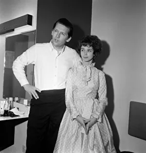 01320 Prints: 26-year-old Jerry Lee Lewis with his third wife, 17-year-old Myra