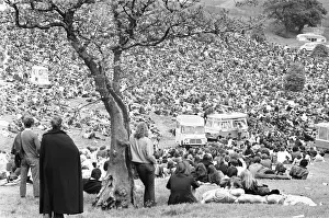 Festival Prints: Some of the 30, 000 music fans attend the Hollywood Music Festival at Madeley