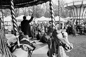 Fairground Prints: The 300-year-old custom of holding a fairground service on Good Friday was revived in