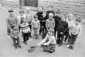 Frying Pan Prints: Some of the 56 children aged between four and 13, who attended St John Church Sunday